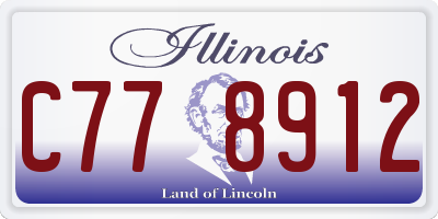 IL license plate C778912