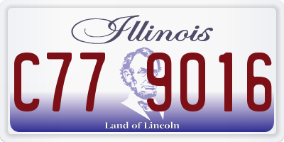 IL license plate C779016
