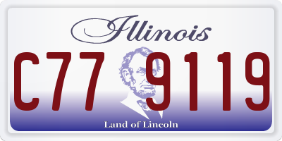 IL license plate C779119