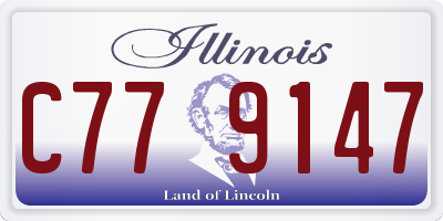 IL license plate C779147