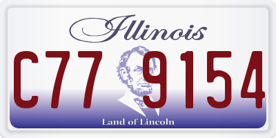 IL license plate C779154
