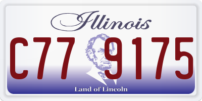 IL license plate C779175