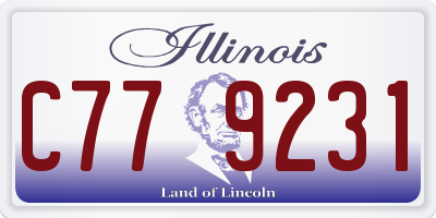 IL license plate C779231