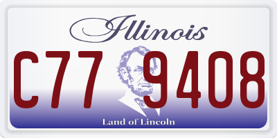 IL license plate C779408