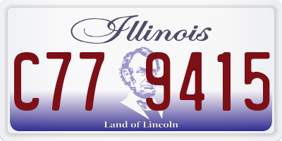 IL license plate C779415