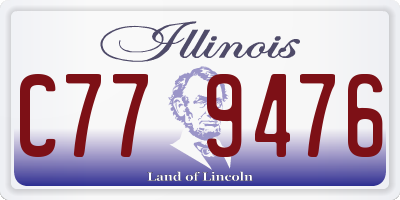IL license plate C779476
