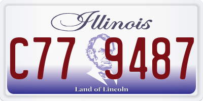 IL license plate C779487