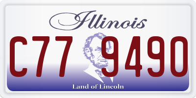 IL license plate C779490