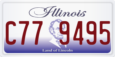 IL license plate C779495