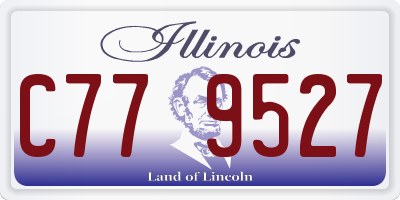 IL license plate C779527