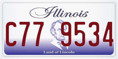 IL license plate C779534