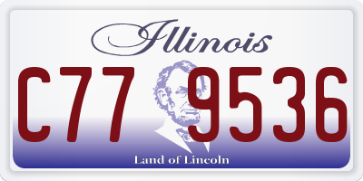 IL license plate C779536