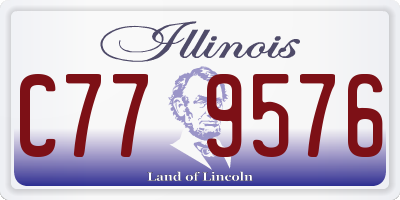 IL license plate C779576