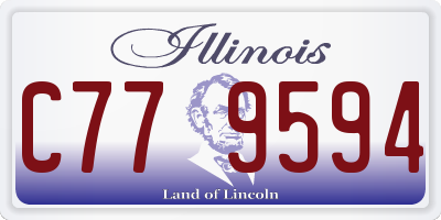 IL license plate C779594