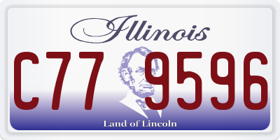 IL license plate C779596