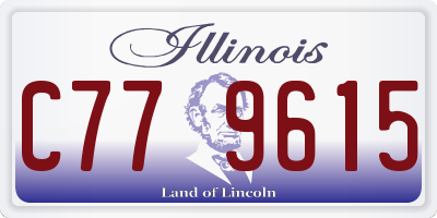 IL license plate C779615