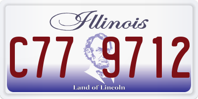 IL license plate C779712