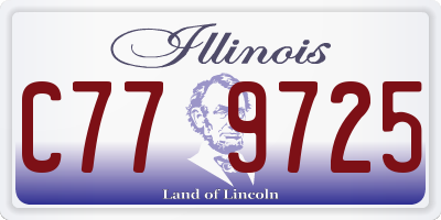 IL license plate C779725