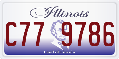 IL license plate C779786