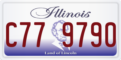 IL license plate C779790