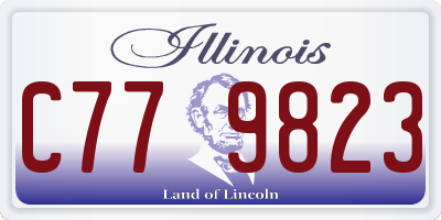 IL license plate C779823