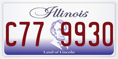 IL license plate C779930