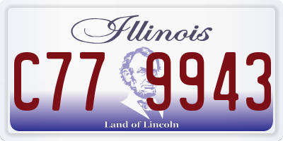 IL license plate C779943