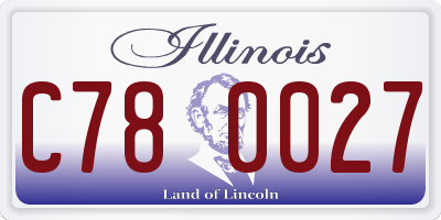 IL license plate C780027