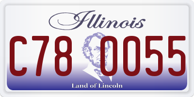 IL license plate C780055