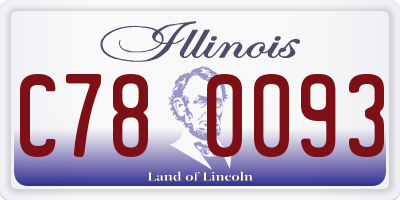 IL license plate C780093