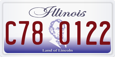 IL license plate C780122