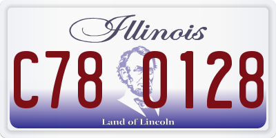 IL license plate C780128