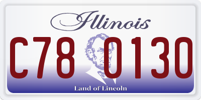 IL license plate C780130