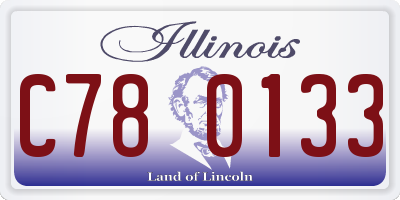 IL license plate C780133