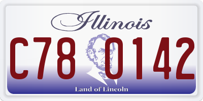 IL license plate C780142