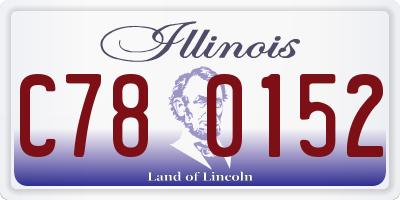 IL license plate C780152