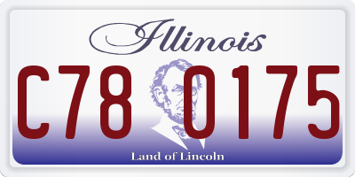 IL license plate C780175