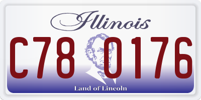 IL license plate C780176