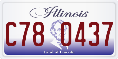 IL license plate C780437