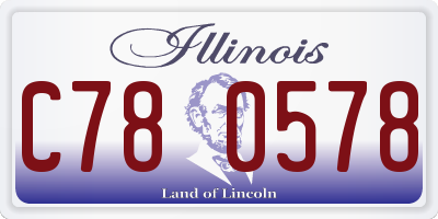 IL license plate C780578