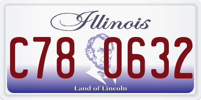 IL license plate C780632