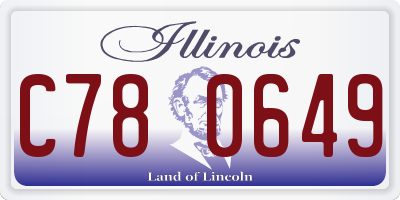 IL license plate C780649