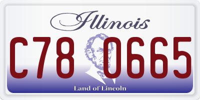 IL license plate C780665