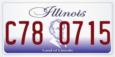 IL license plate C780715