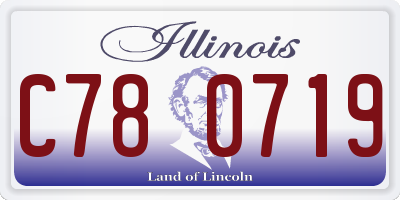 IL license plate C780719