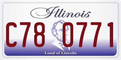 IL license plate C780771