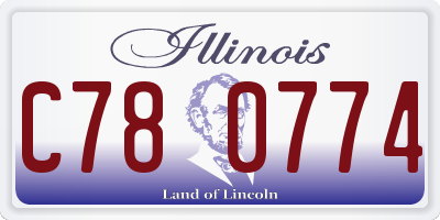 IL license plate C780774