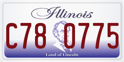 IL license plate C780775