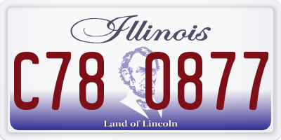 IL license plate C780877