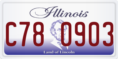 IL license plate C780903